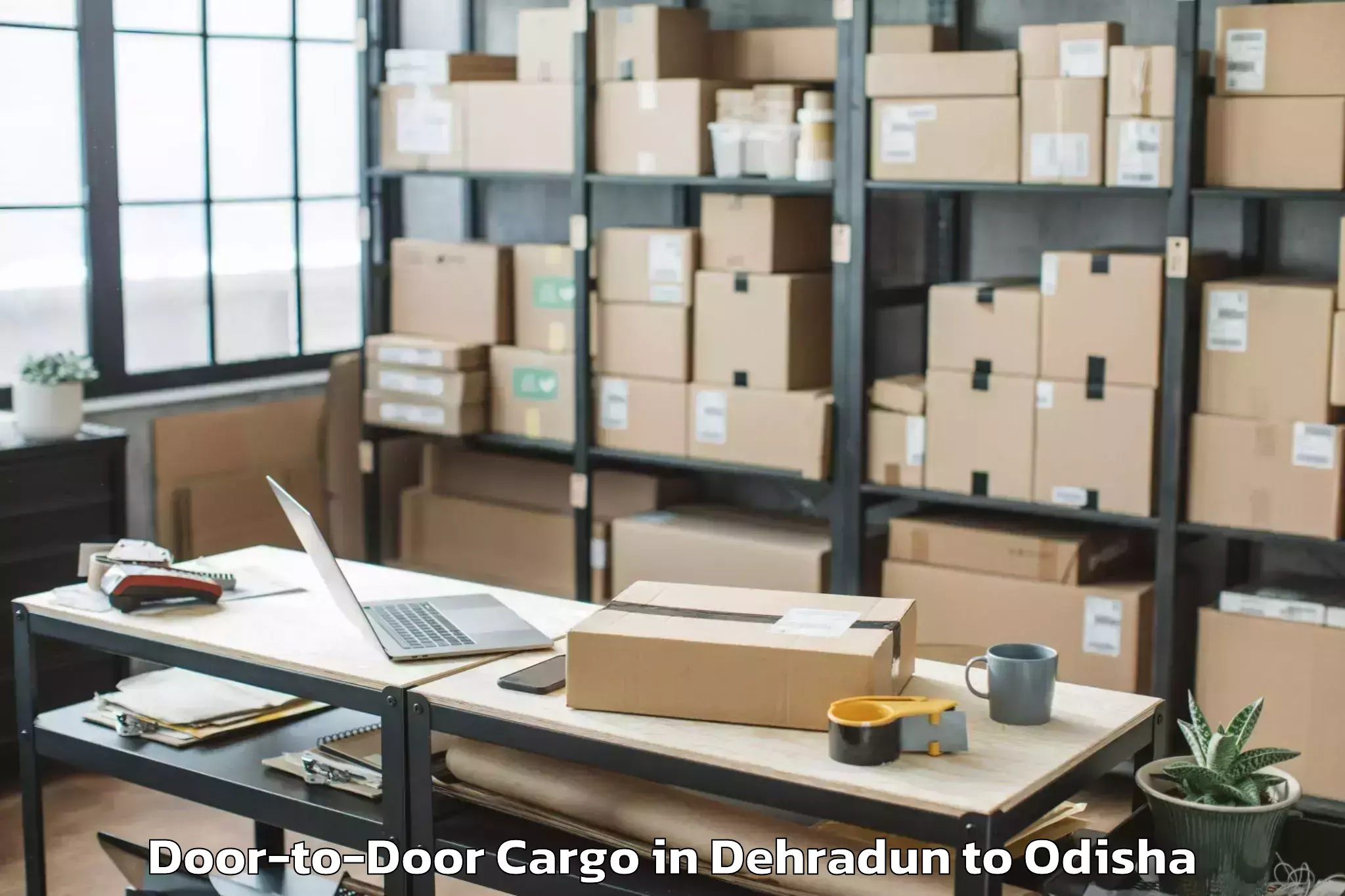 Professional Dehradun to Umarkote Door To Door Cargo